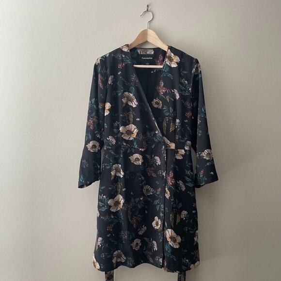 Frank & Oak Floral Black Mini Dress - Picture 8 of 13